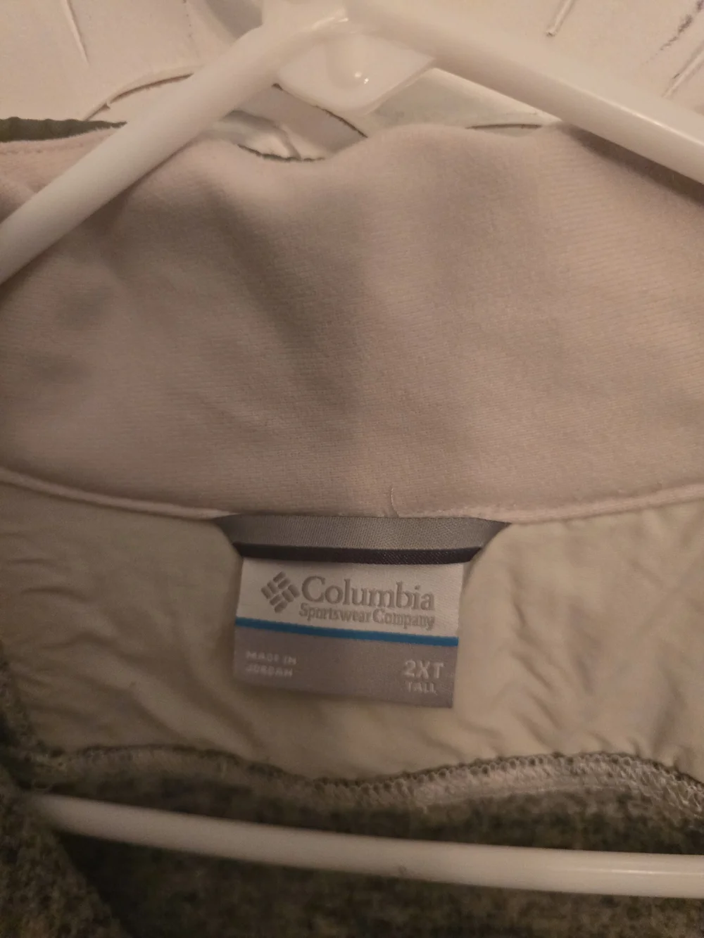 Columbia Men's Grey Full-Zip Heathered Fleece Sweater